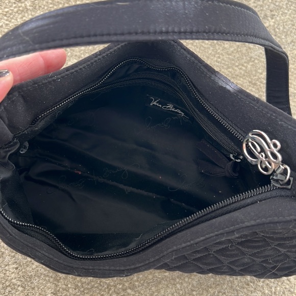 Black quilted nylon Vera Bradley shoulder bag - Picture 8 of 8